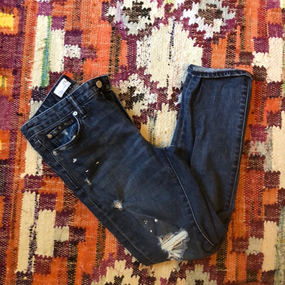 GAP Real Straight distressed jeans